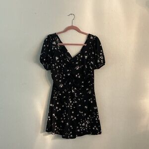 Chic Black Floral Dress